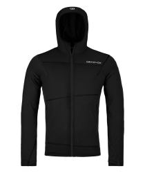 Mikina ORTOVOX Fleece Light Hoody Men's Black Raven